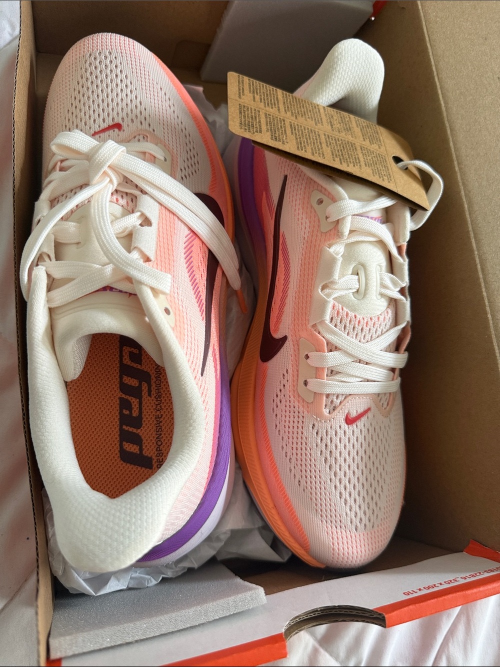 Nike Women’s Sneakers in Pink, Orange, Purple and White